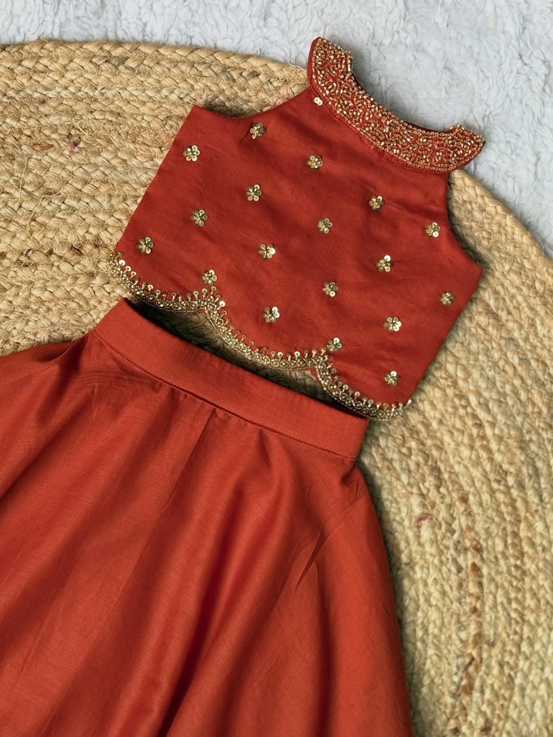 Mahi Royal Orange Lehenga Set