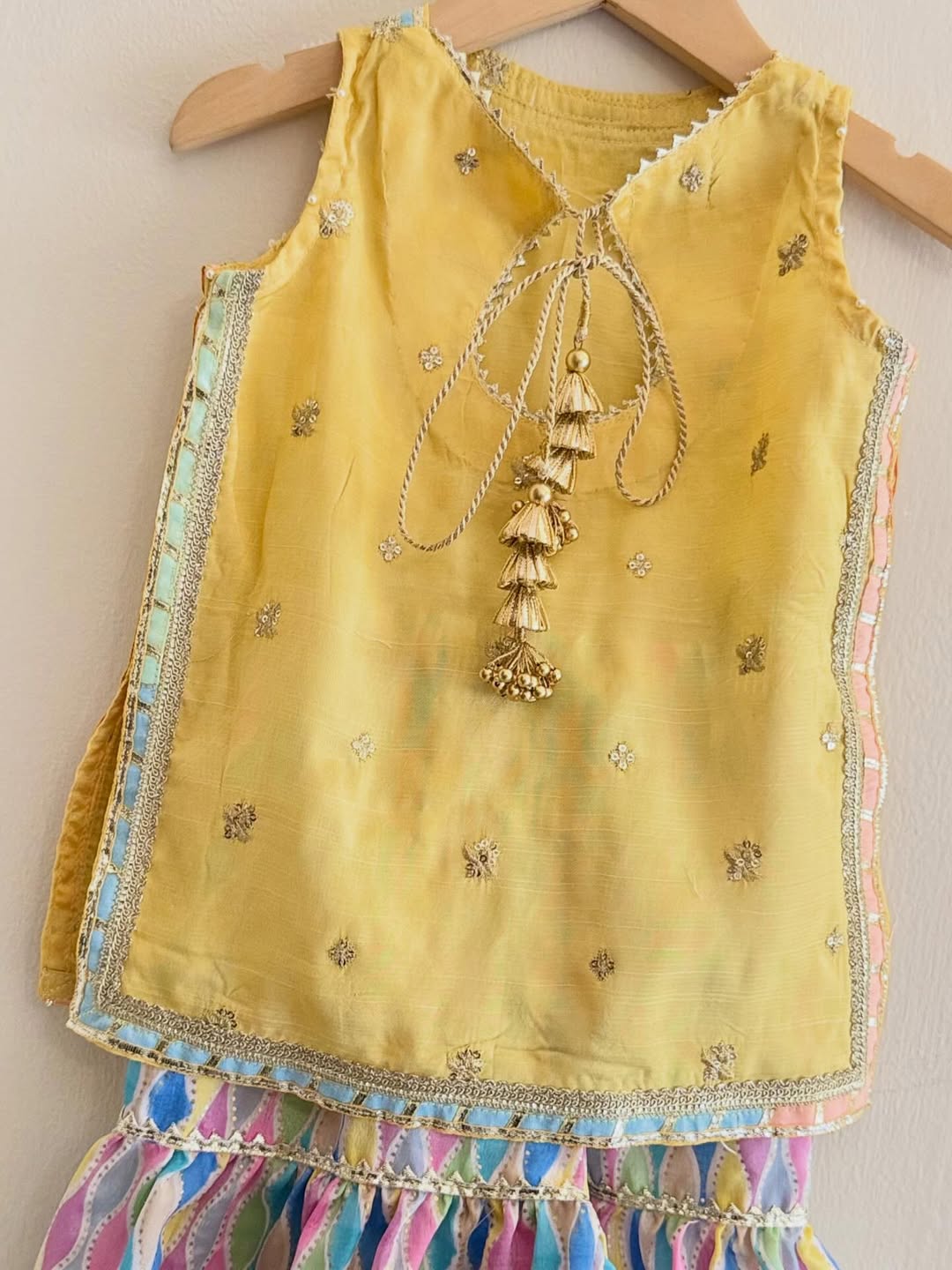 Sunshine Yellow Sharara Set