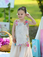 Myra Ivory Blossom Sharara Set