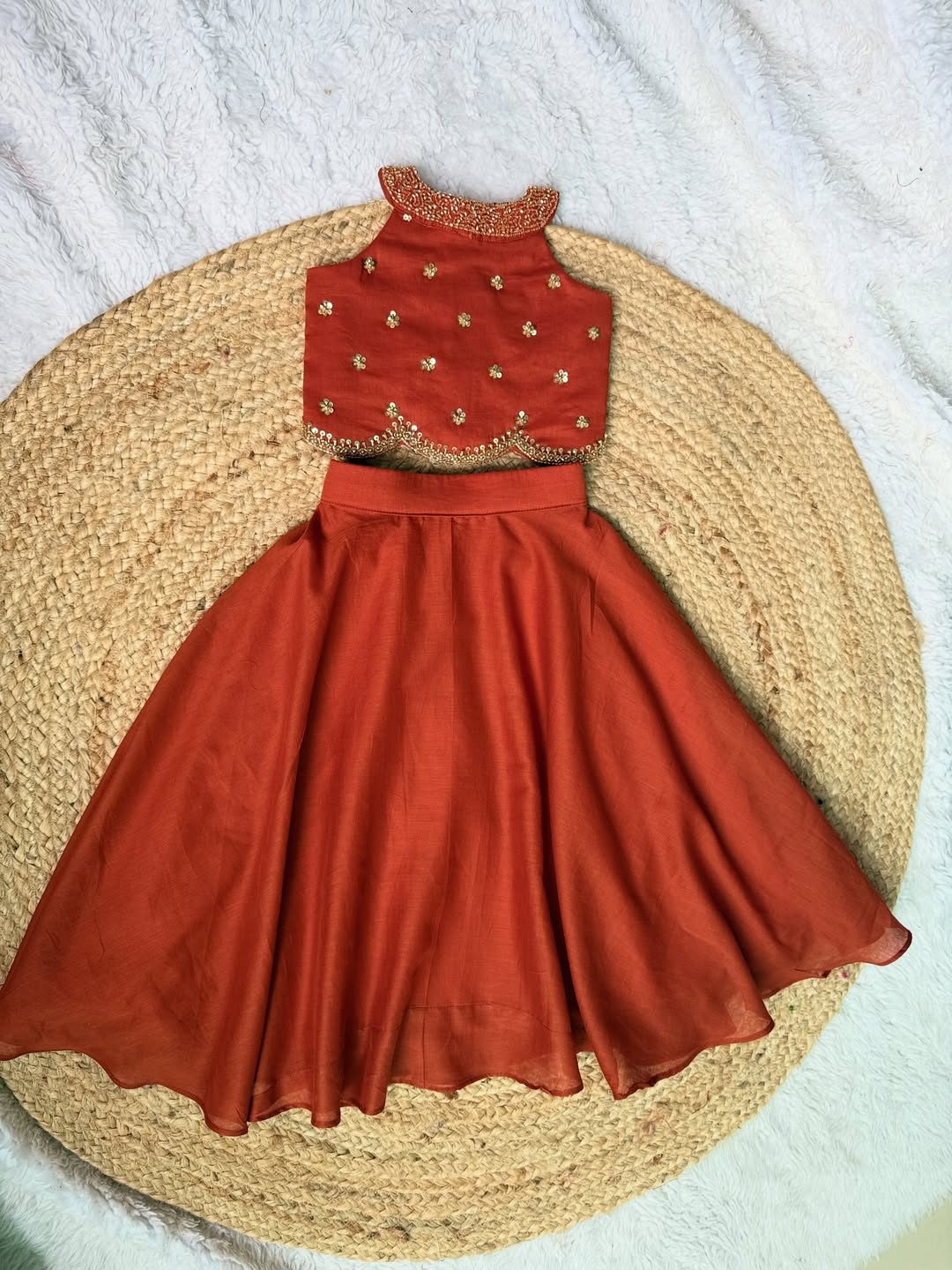 Mahi Royal Orange Lehenga Set