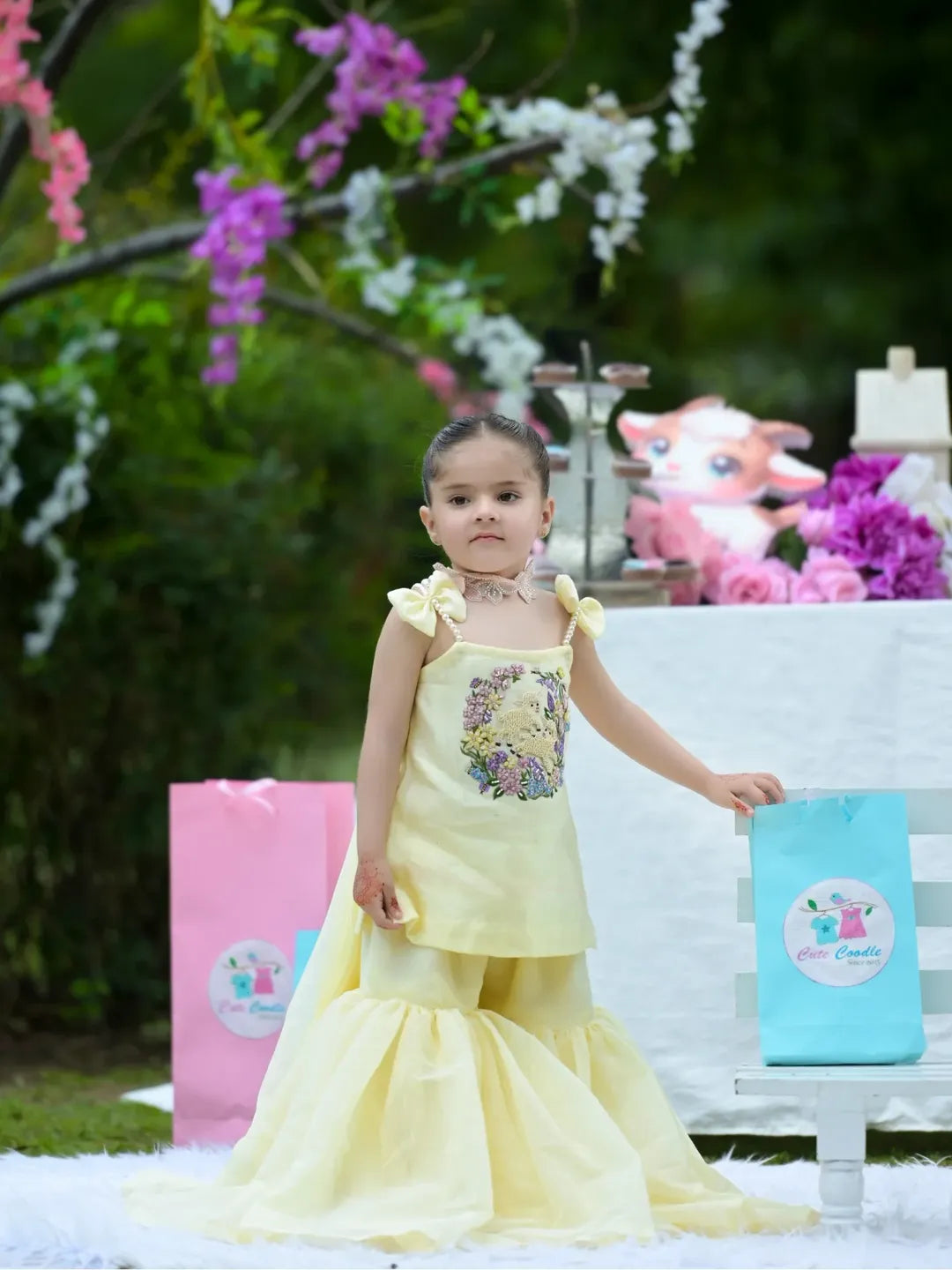 Riya Sunshine Bloom Sharara Set