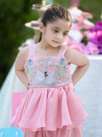 Nyra Blush Pink Swan Sharara Set