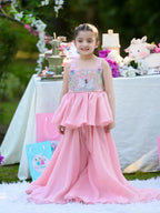 Nyra Blush Pink Swan Sharara Set