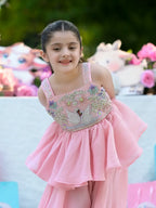 Nyra Blush Pink Swan Sharara Set