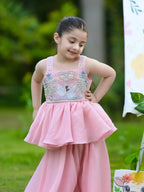 Nyra Blush Pink Swan Sharara Set