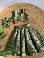 Emerald Royal Princess Lehenga Set