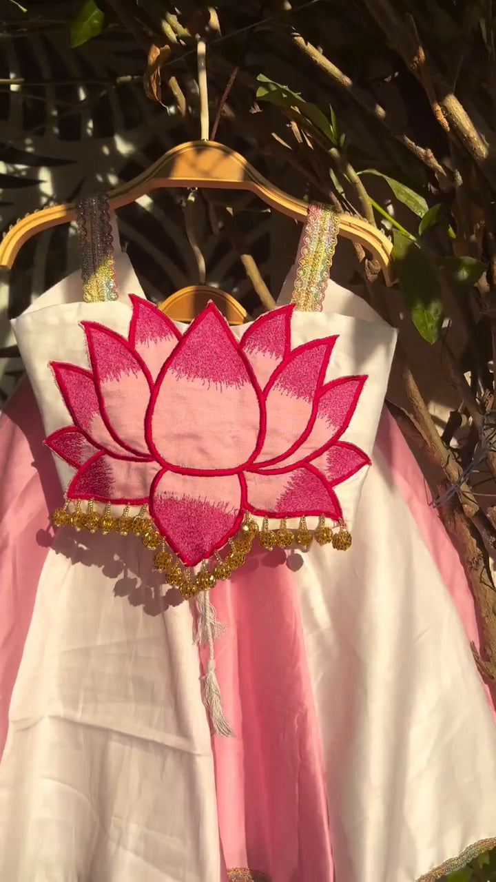 Anaya Pink Lotus Bloom Lehenga Set