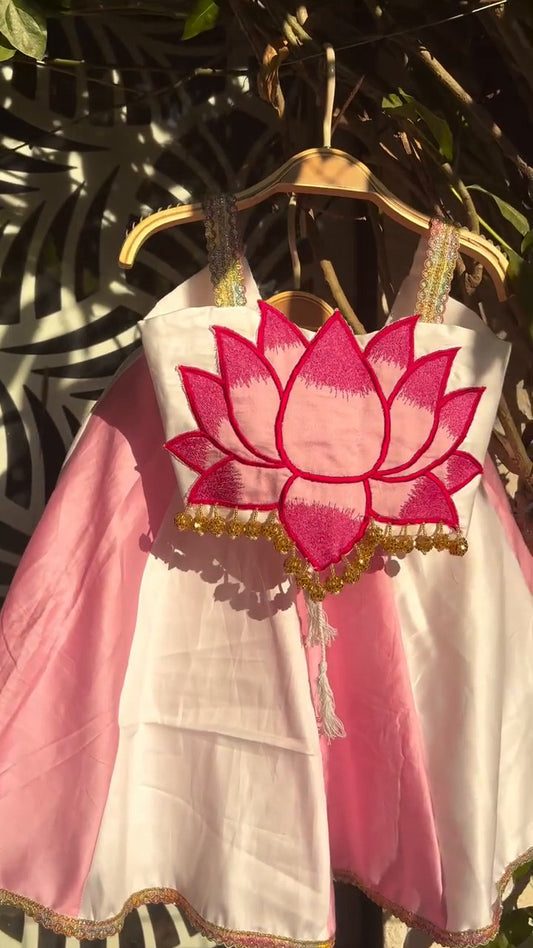Anaya Pink Lotus Bloom Lehenga Set