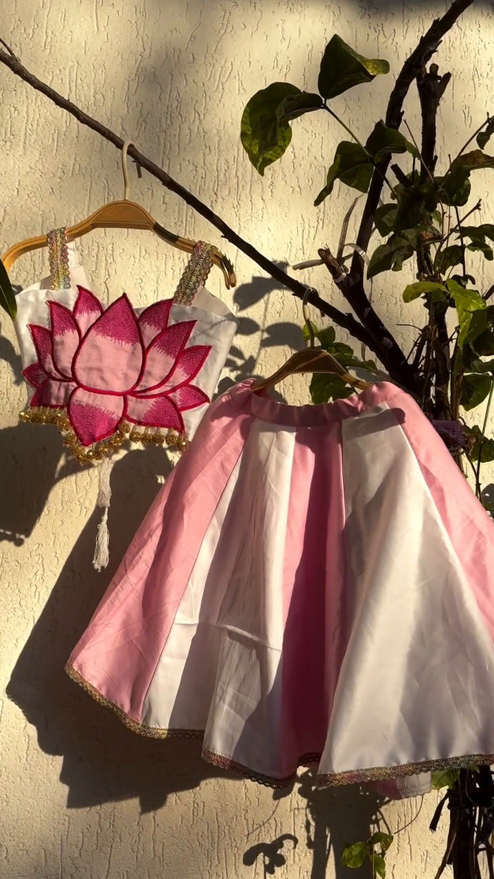 Anaya Pink Lotus Bloom Lehenga Set