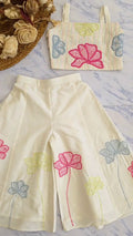 Myra Ivory Floral Sharara Set