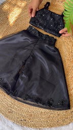 Anika Black Designer Palazzo Set