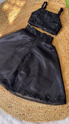 Anika Black Designer Palazzo Set