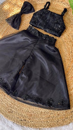 Anika Black Designer Palazzo Set