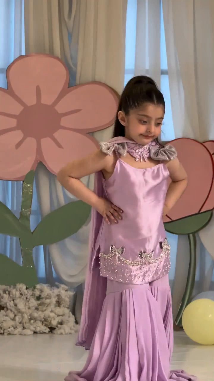 Lilac Princess Sharara Set