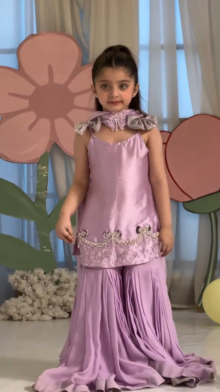 Lilac Princess Sharara Set