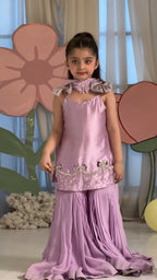 Lilac Princess Sharara Set