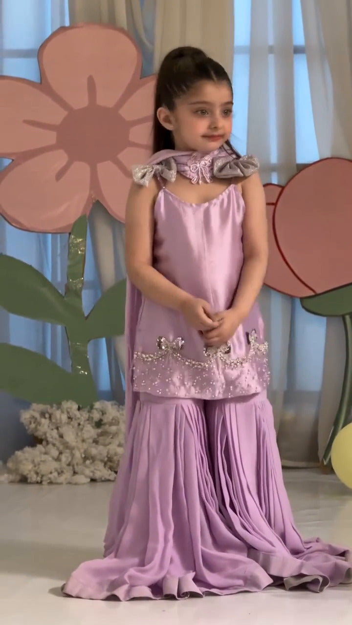 Lilac Princess Sharara Set
