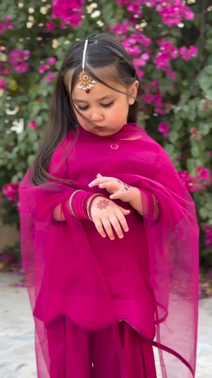 Little Princess Rani Pink Kids Suit Set