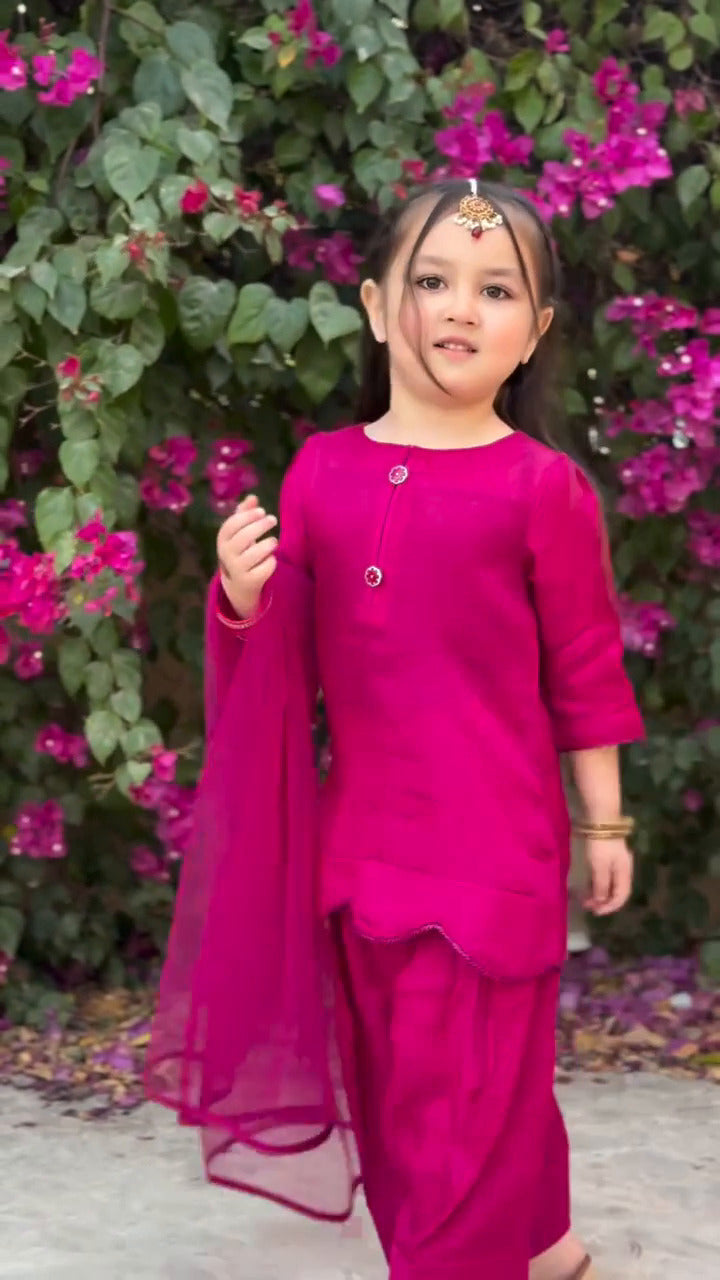 Little Princess Rani Pink Kids Suit Set