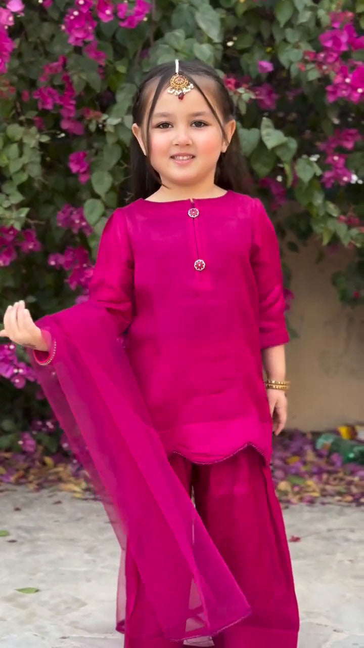 Little Princess Rani Pink Kids Suit Set