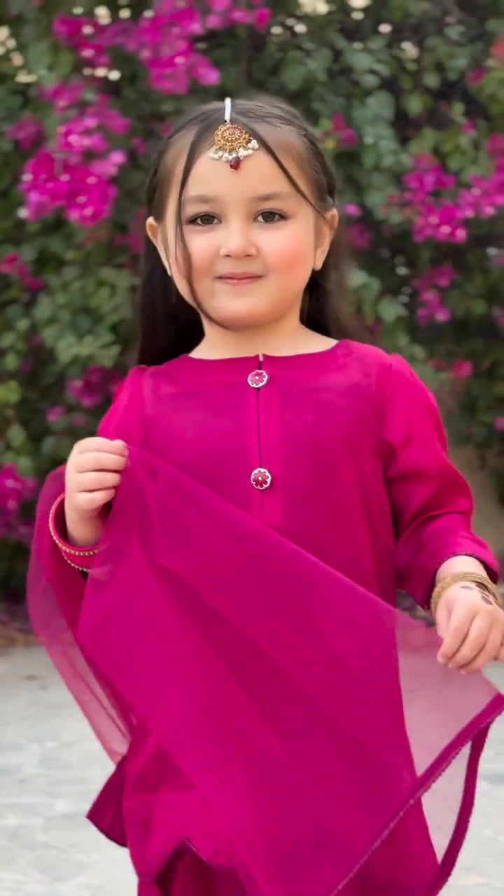 Little Princess Rani Pink Kids Suit Set