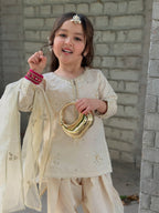 Saanvi Premium Cream Festive Outfit
