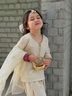 Saanvi Premium Cream Festive Outfit