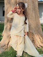 Saanvi Premium Cream Festive Outfit