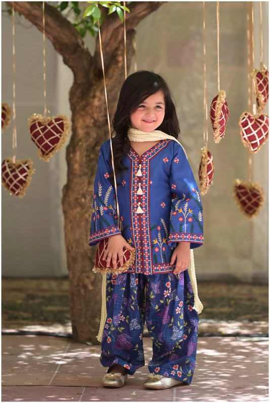 kavya Embroidered Ethnic Kurta Shalwar Set