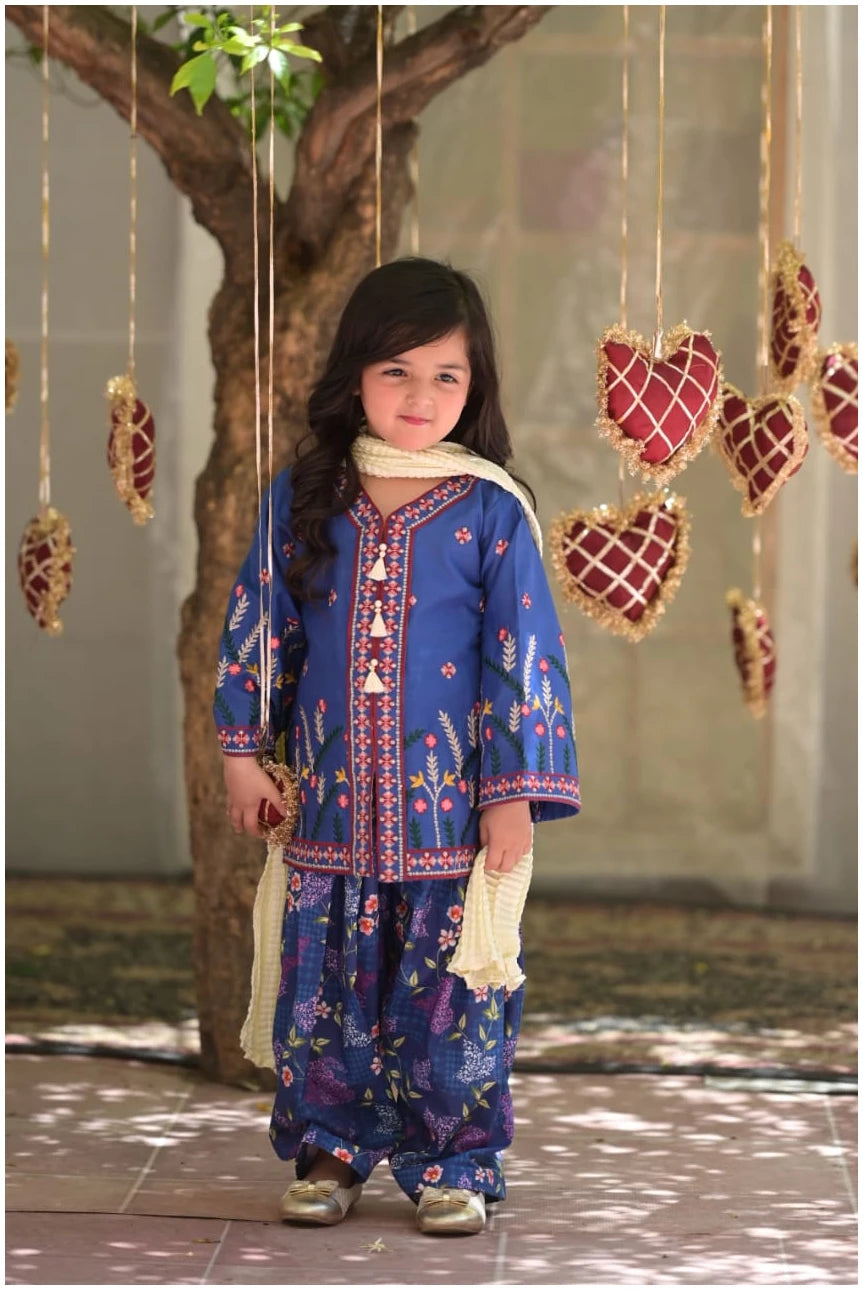 kavya Embroidered Ethnic Kurta Shalwar Set
