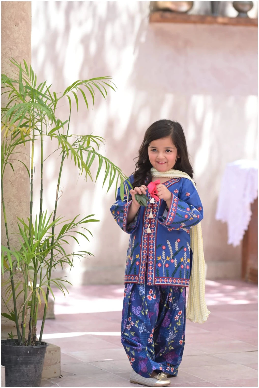 kavya Embroidered Ethnic Kurta Shalwar Set