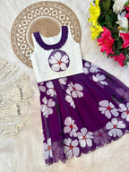 Pure Georgette With Sifali Work Kids Lahenga Choli