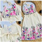 Bloom in Style Floral Embroidery Kids Lahenga Choli