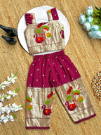 Elegant Gold Zari Work Kids Cord-Set