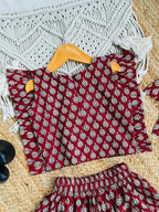Cool Comfy Jaipuri Cotton Fabric Kids Lahenga Choli