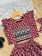 Cool Comfy Jaipuri Cotton Fabric Kids Lahenga Choli