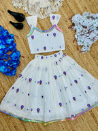 Trending Embroidery Work On Cotton Fabric Skirt Top