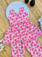 Blooming Beauty Jam Cotton Print Kids Cord-Set