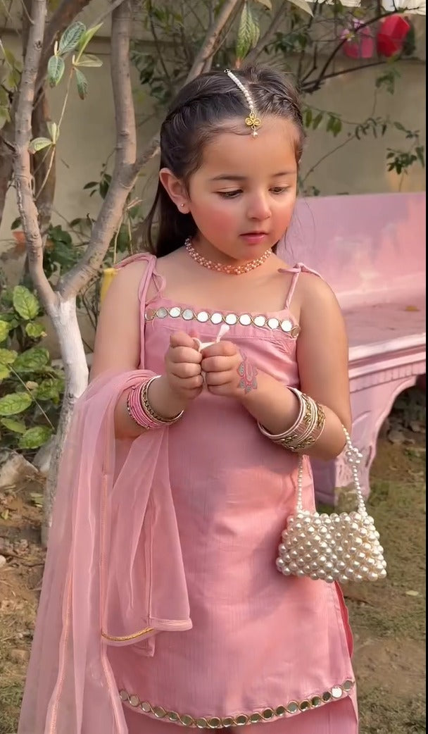GulRang Blush Pink Festive Suit Set