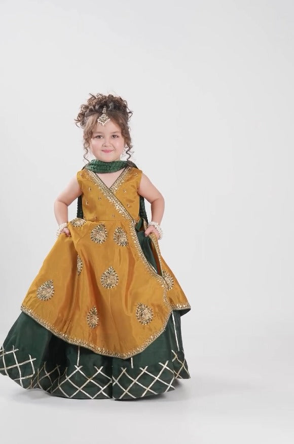 Aaradhya Mustard Royale Lehenga Set