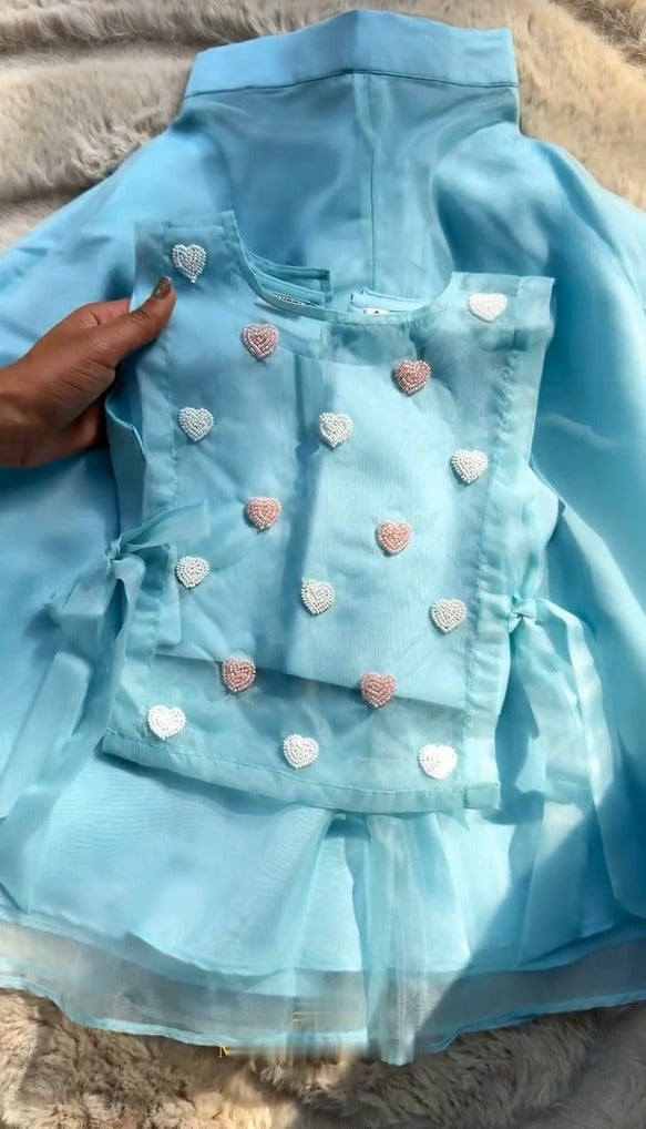 Myra Aqua Heart Princess Dress