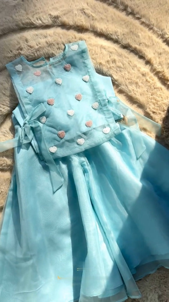 Myra Aqua Heart Princess Dress