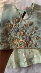 Meher Mint Embroidered Lehenga Set
