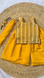 Sunshine Yellow Princess Palazzo Set