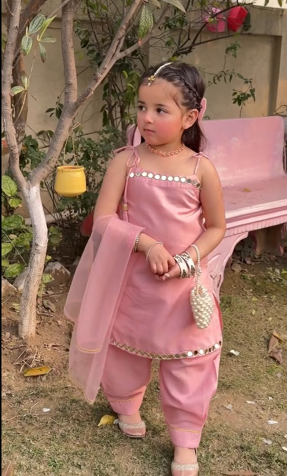 GulRang Blush Pink Festive Suit Set