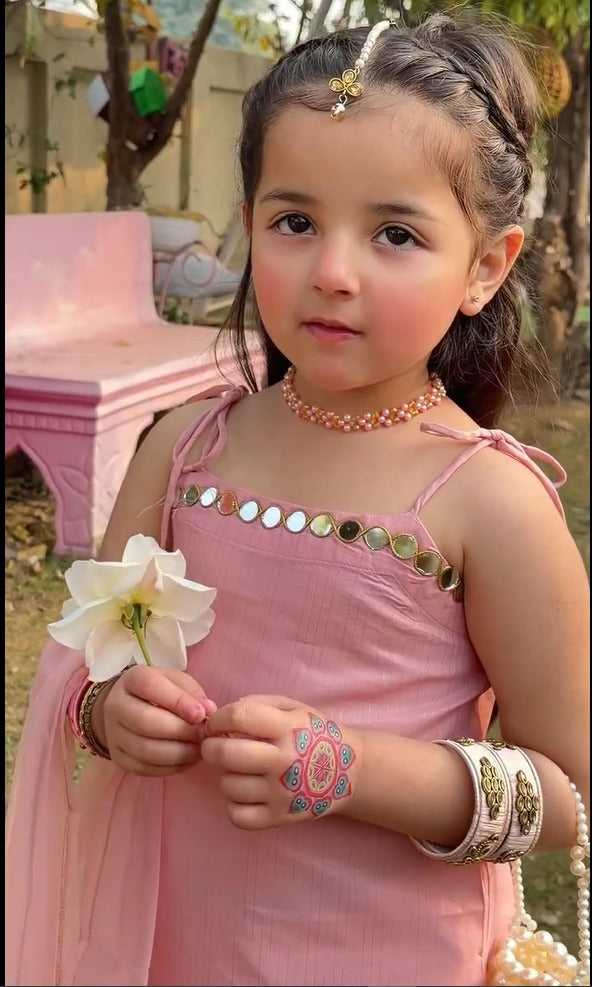 GulRang Blush Pink Festive Suit Set