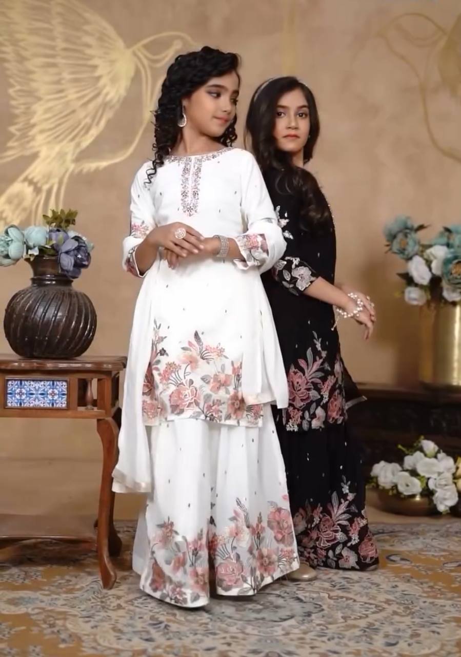 Nazakat Sharara Delicate and graceful designs.