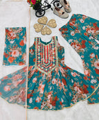 TOP WITH SARARA AND DUPATTA FULL STTICHED OC-184