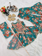 TOP WITH SARARA AND DUPATTA FULL STTICHED OC-184