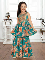 TOP WITH SARARA AND DUPATTA FULL STTICHED OC-184